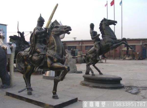 各种姿态铜马雕塑，奔跑马雕塑，铸铜马，纯黄铜马 (1)